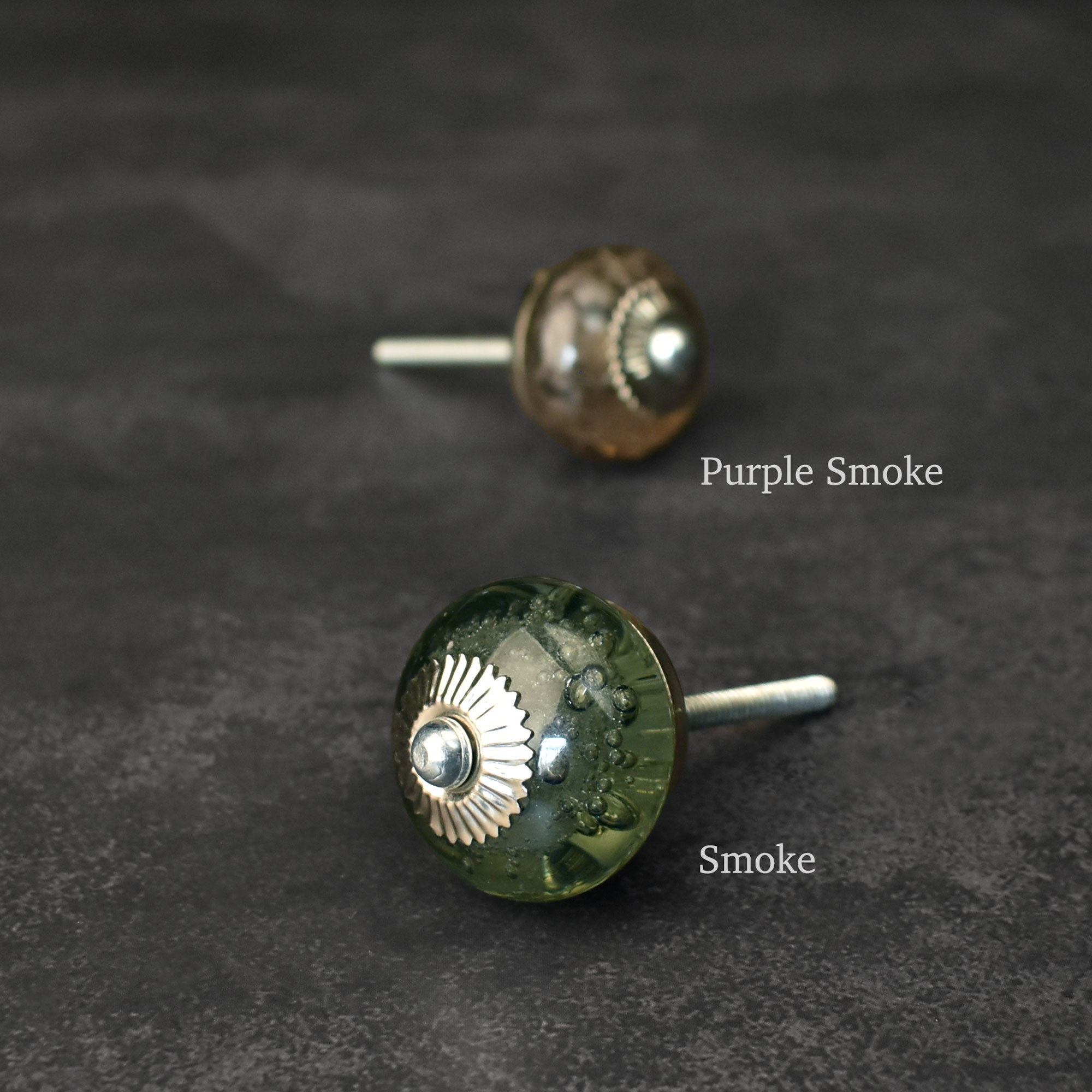 bubble glass knobs