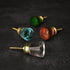 colourful crystal glass drawer knobs