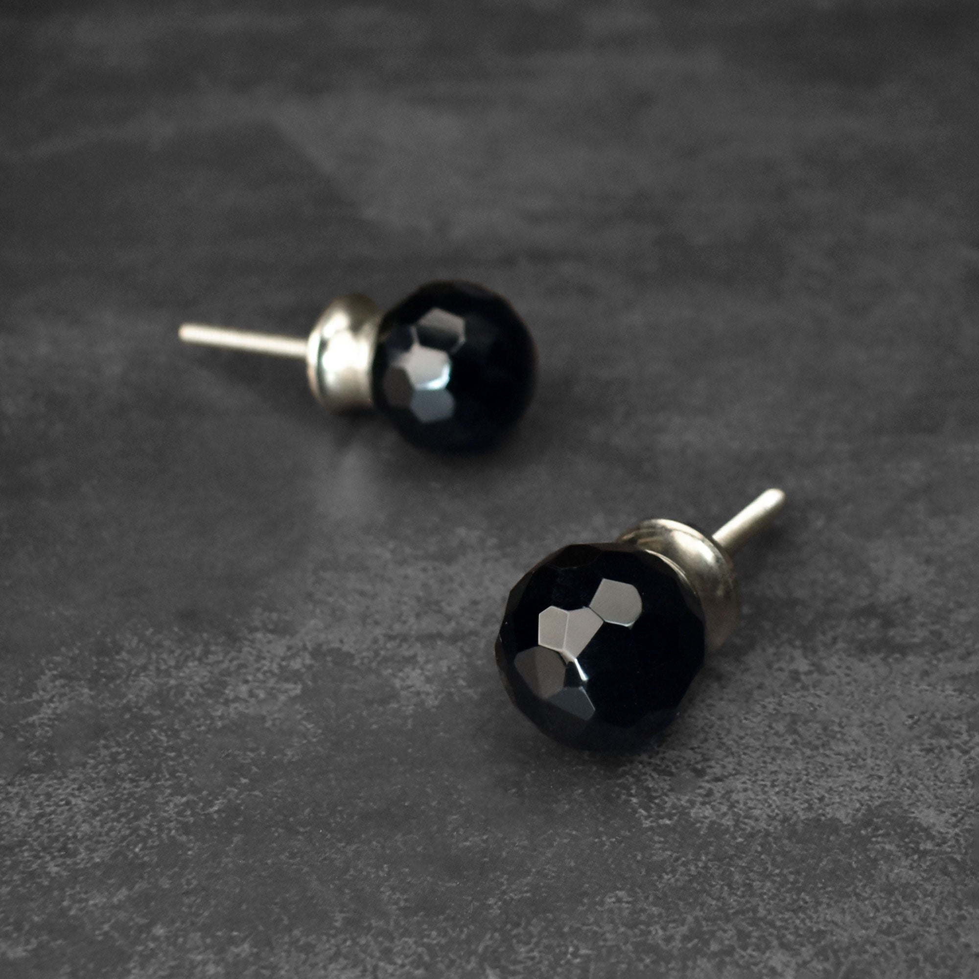 black crystal glass drawer knobs