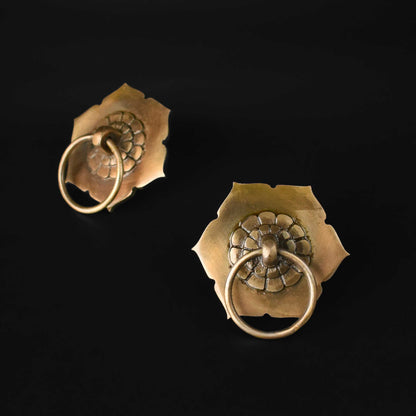 vintage brass pull handles