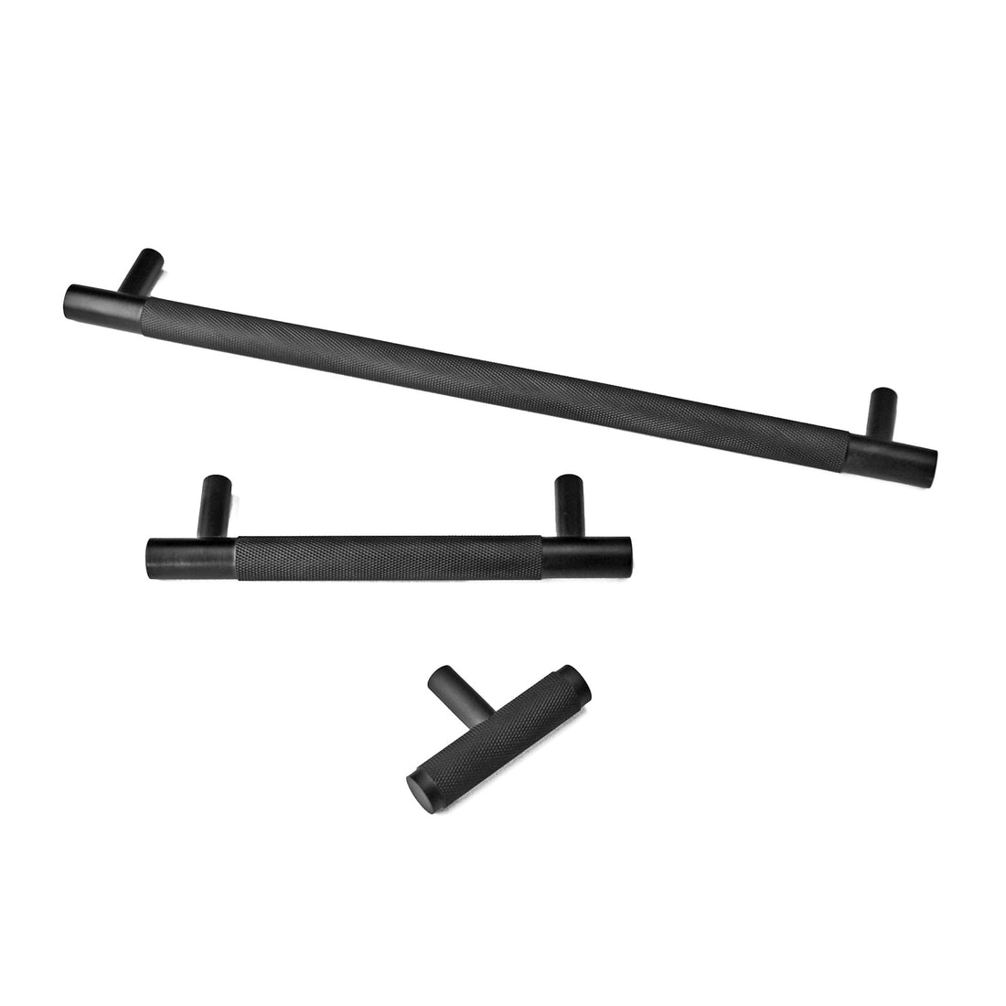 Midnight Black Textured Brass Cabinet Drawer Handle Pull