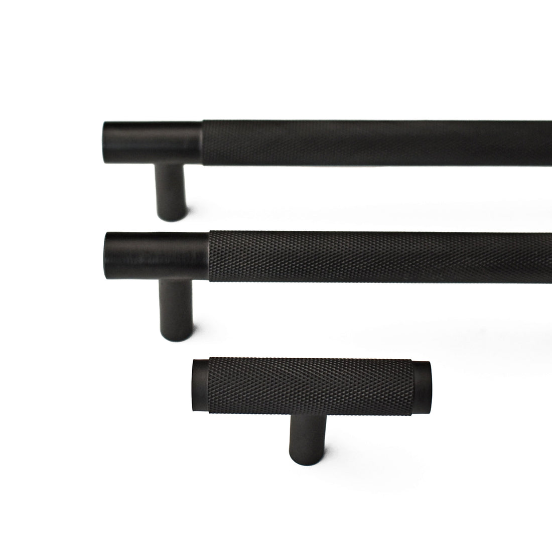 Midnight Black Textured Brass Cabinet Drawer Handle Pull