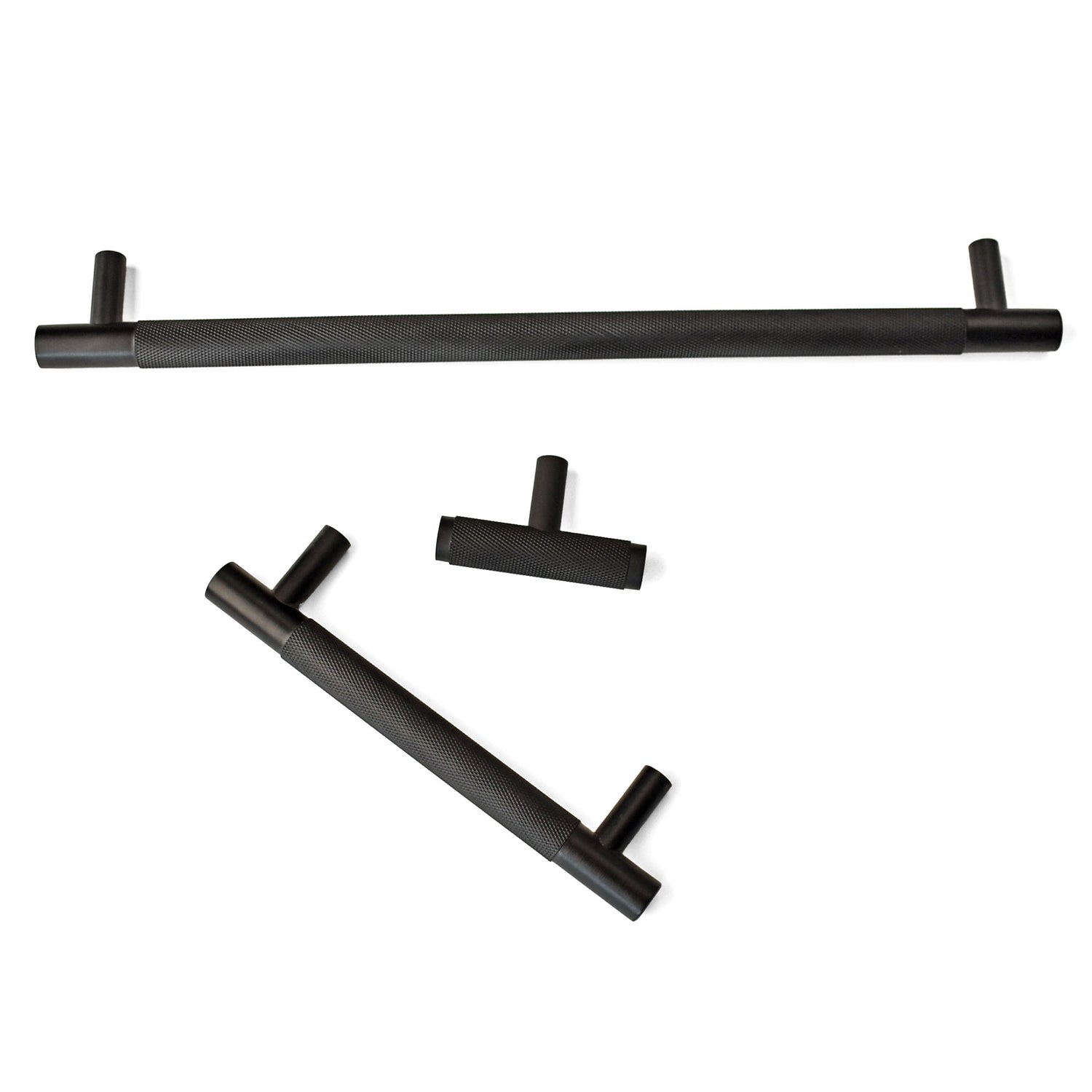 Midnight Black Textured Brass Cabinet Drawer Handle Pull
