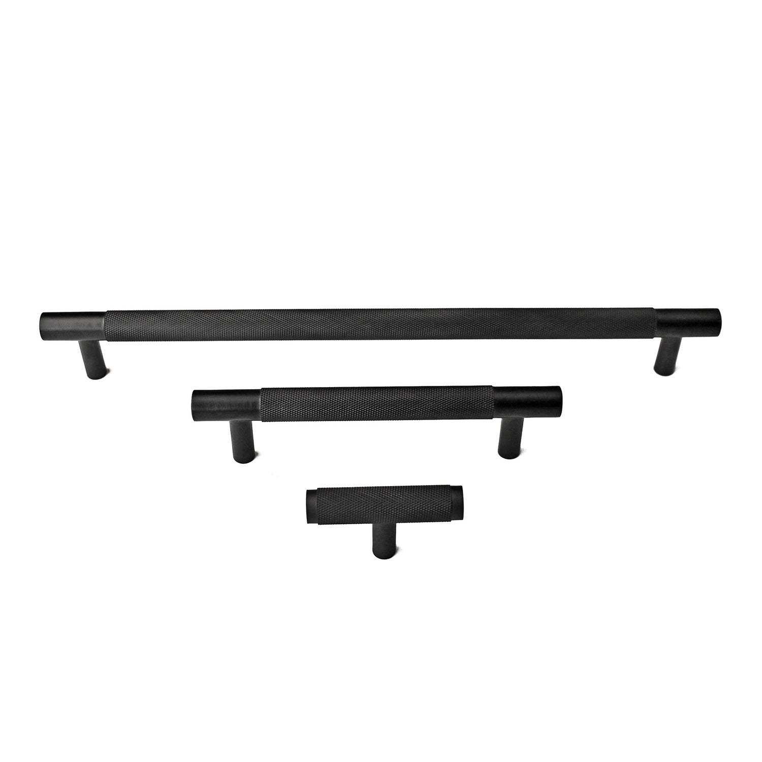 Midnight Black Textured Brass Cabinet Drawer Handle Pull