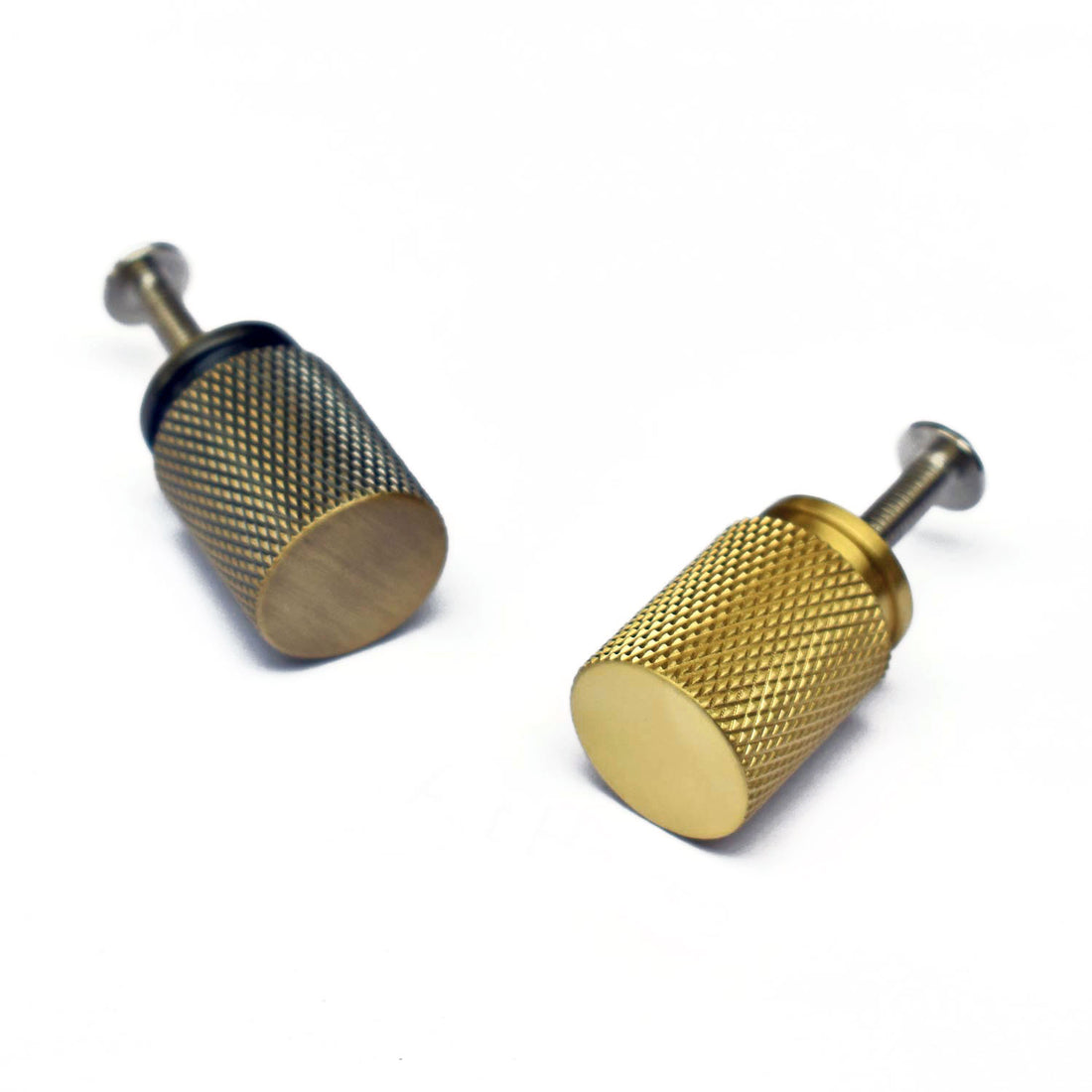 Cyril Solid Brass Knurled Cabinet Dresser Knob