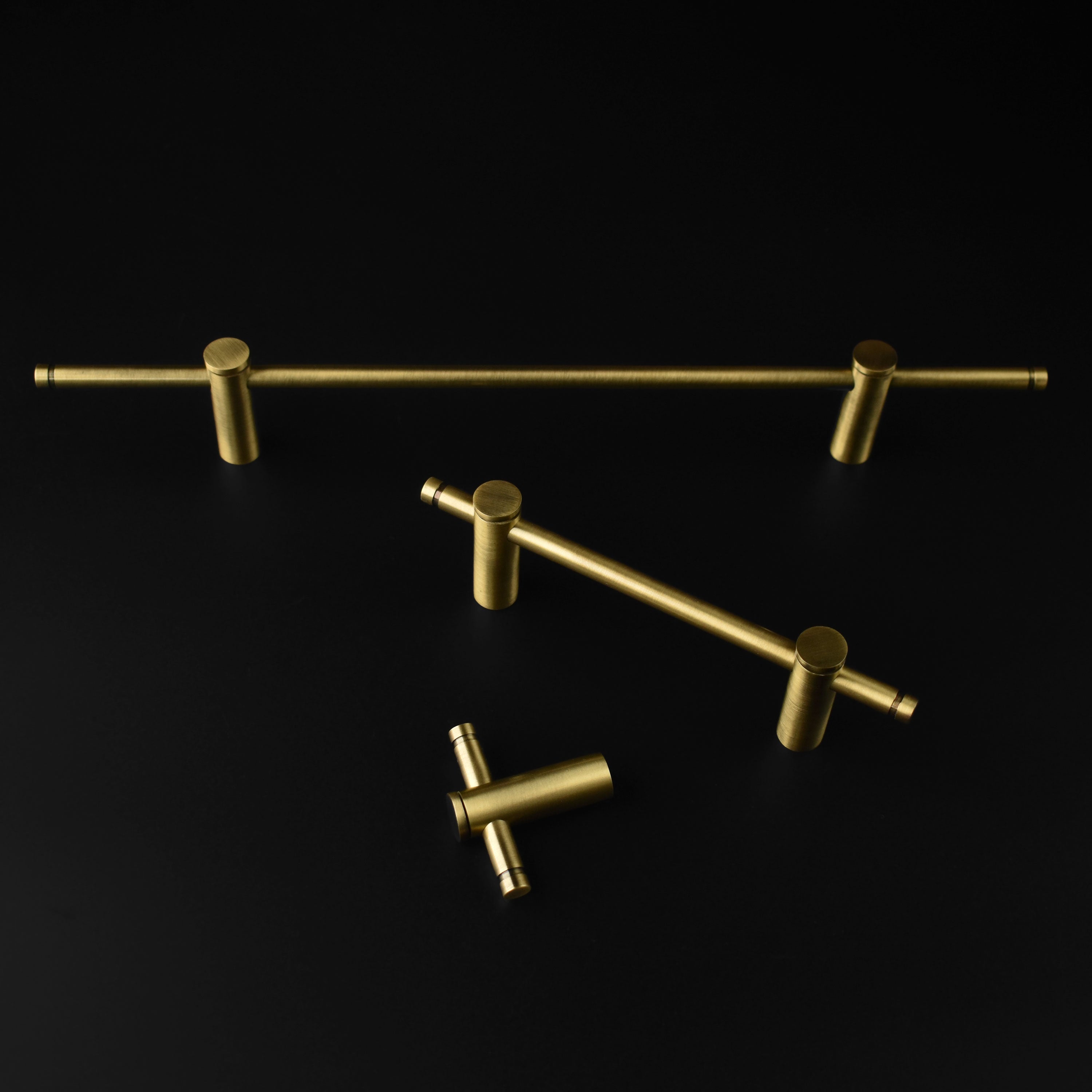 Arden Antique Brass Adjustable Cabinet Wardrobe Pull and Handle