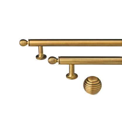 Torsade Antique Brass Cabinet Drawer Knob and Handle