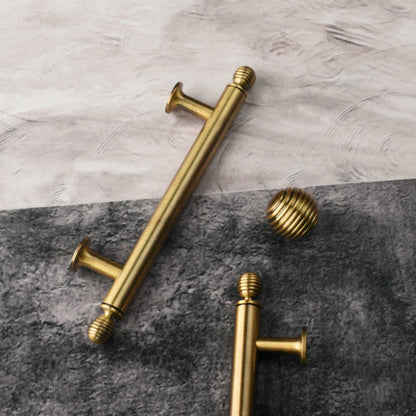 Torsade Antique Brass Cabinet Drawer Knob and Handle