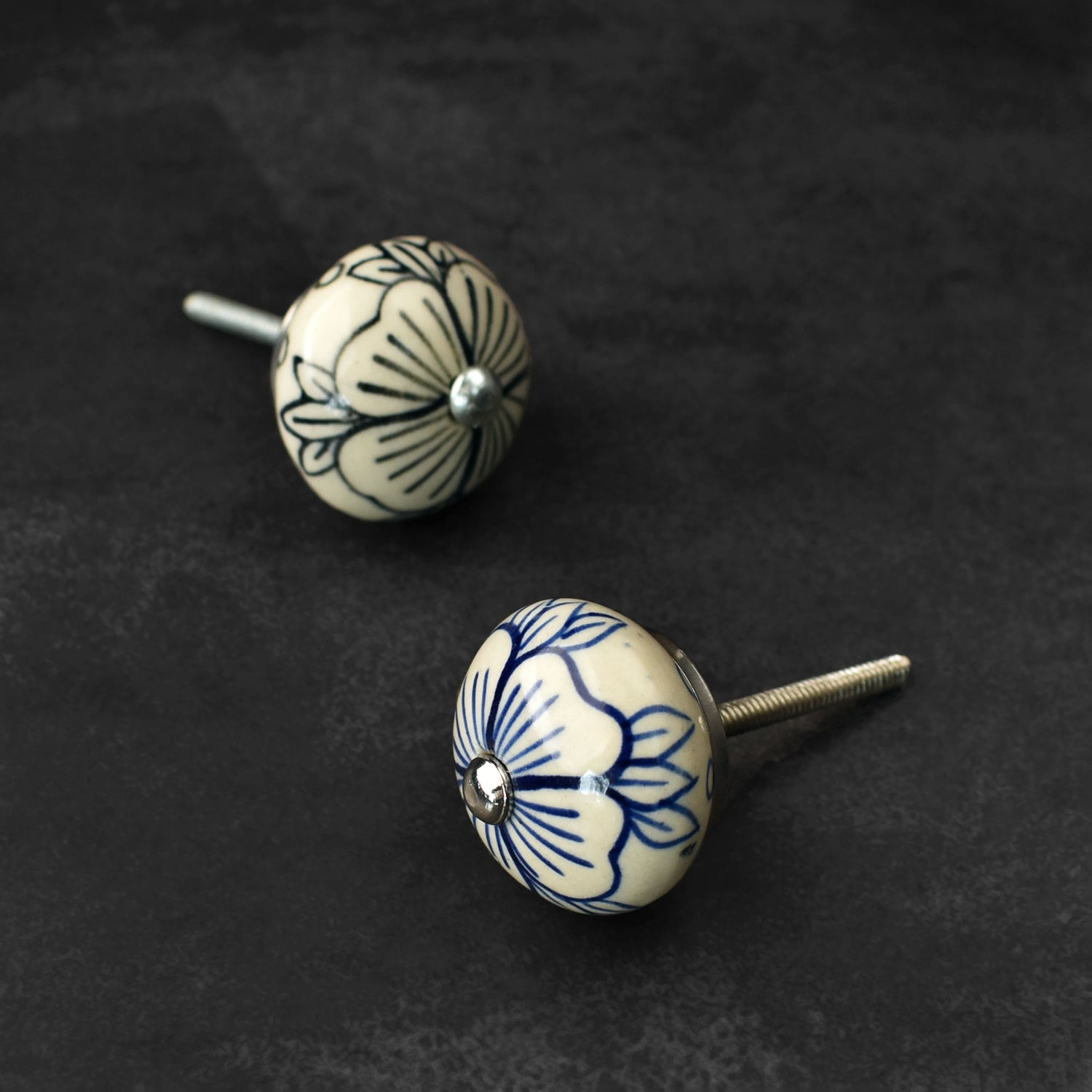 Mistral Floral Ceramic Cabinet Drawer Knob