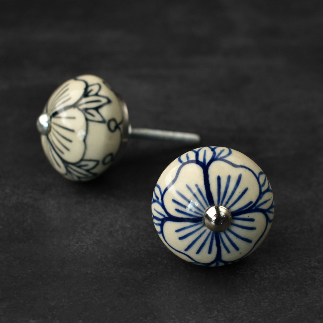 Mistral Floral Ceramic Cabinet Drawer Knob