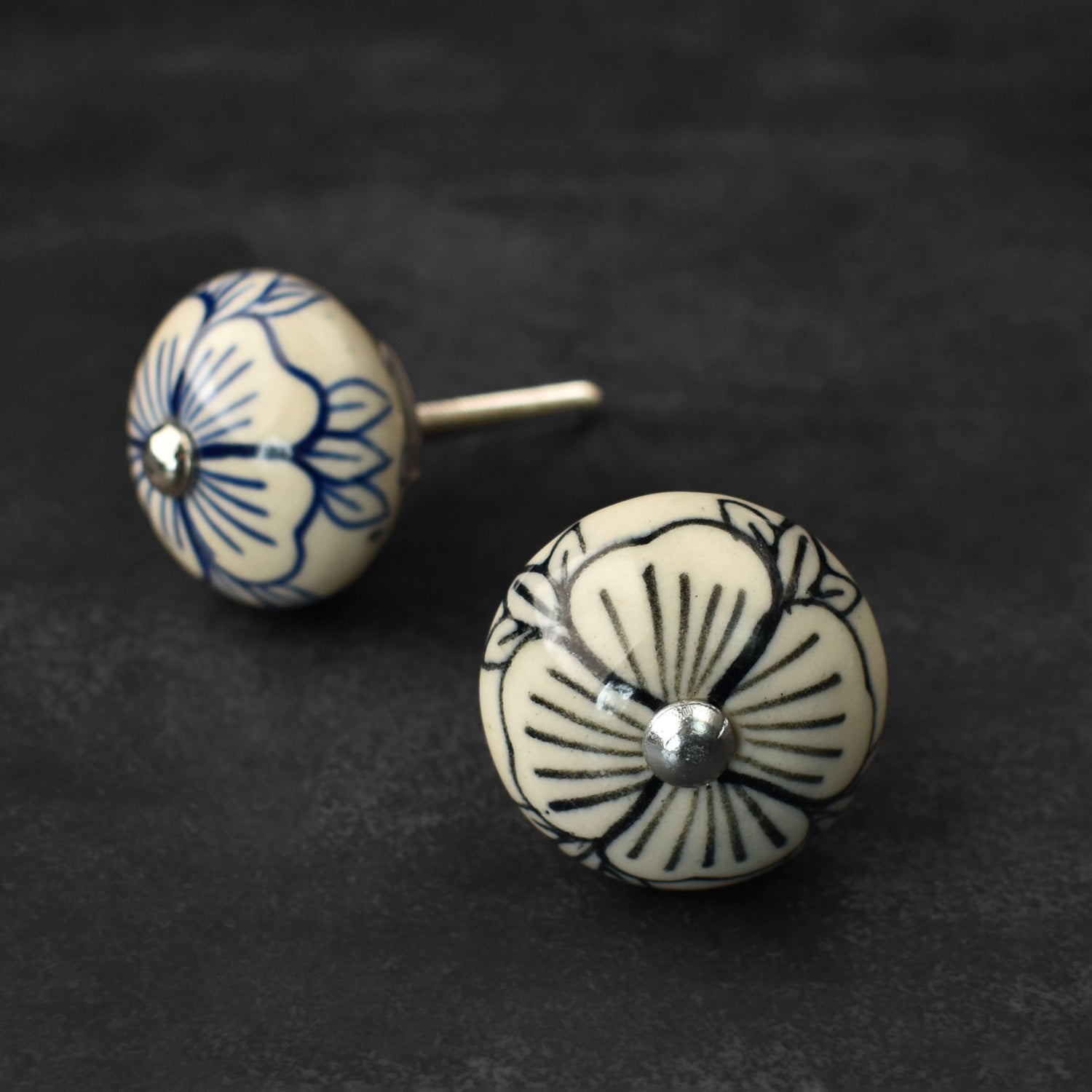 Mistral Floral Ceramic Cabinet Drawer Knob