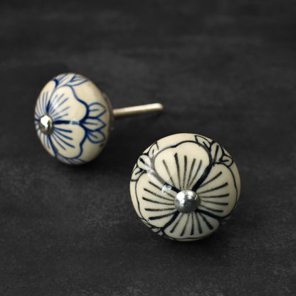 Mistral Floral Ceramic Cabinet Drawer Knob