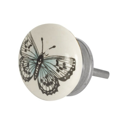 Butterfly Breeze Kids Ceramic Cabinet Drawer Knob