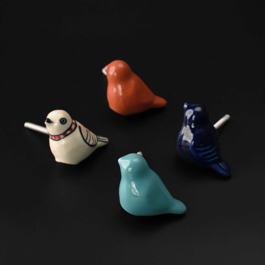 Perchy Ceramic Bird Cabinet and Drawer Knob