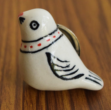 Perchy Ceramic Bird Cabinet and Drawer Knob