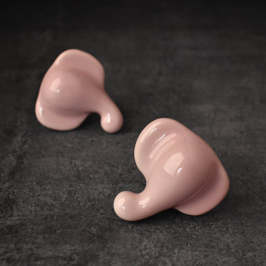 Pink Elephant Head Ceramic Kids Cabinet Drawer Knob