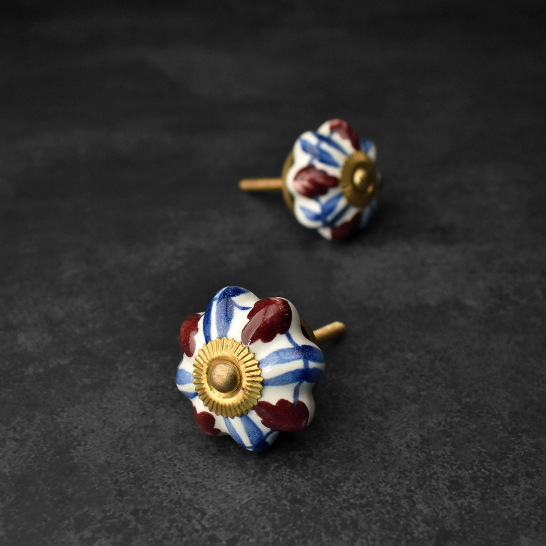 Arboretum Floral Ceramic Knob
