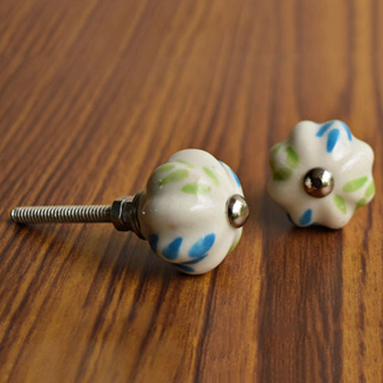 Meadowbrook Flower Ceramic Knob
