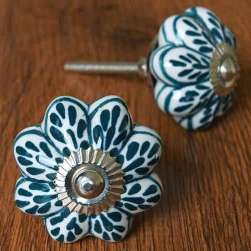 Basalt Hand Painted Ceramic Drawer Knob