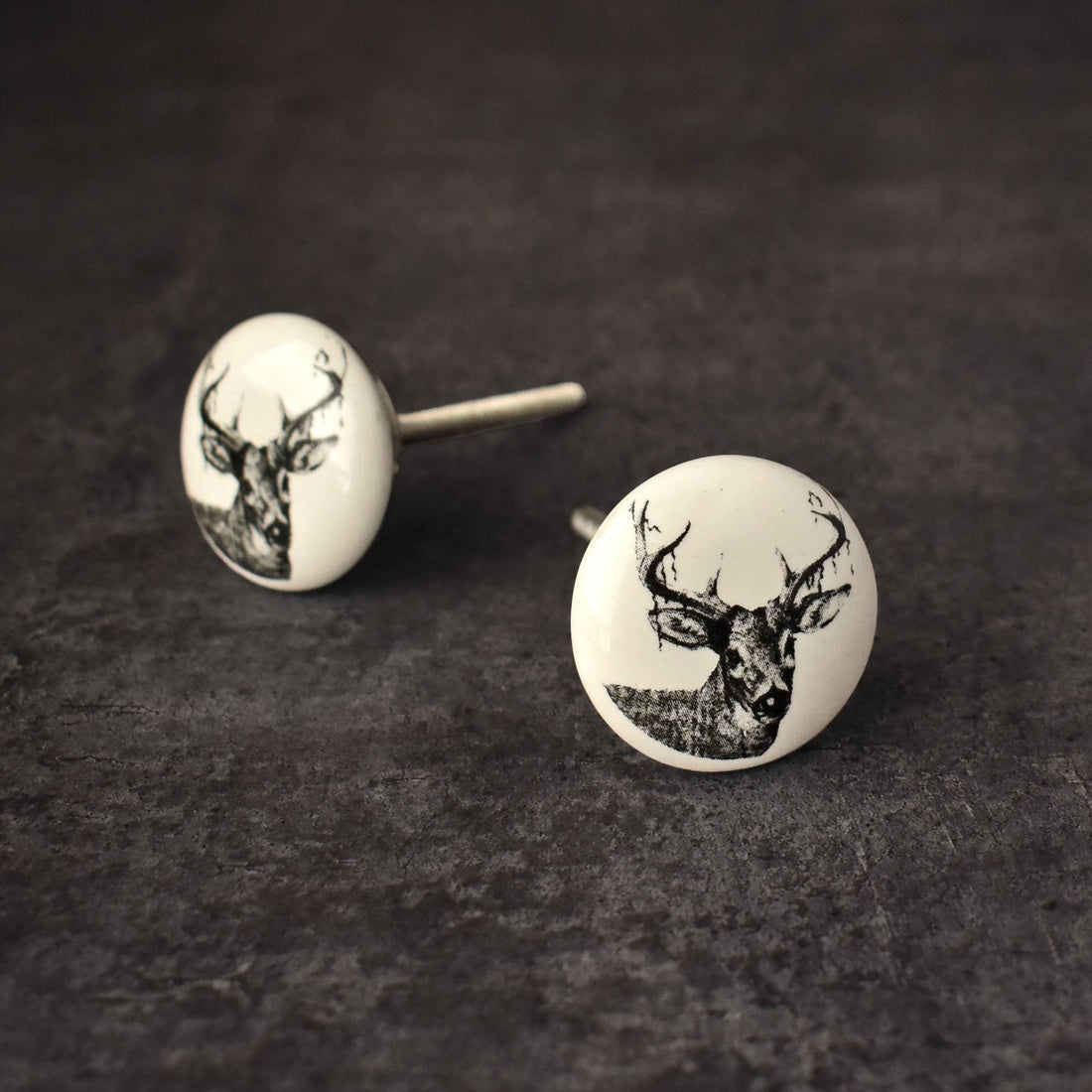 Valor Deer Kids Ceramic Cabinet Knob