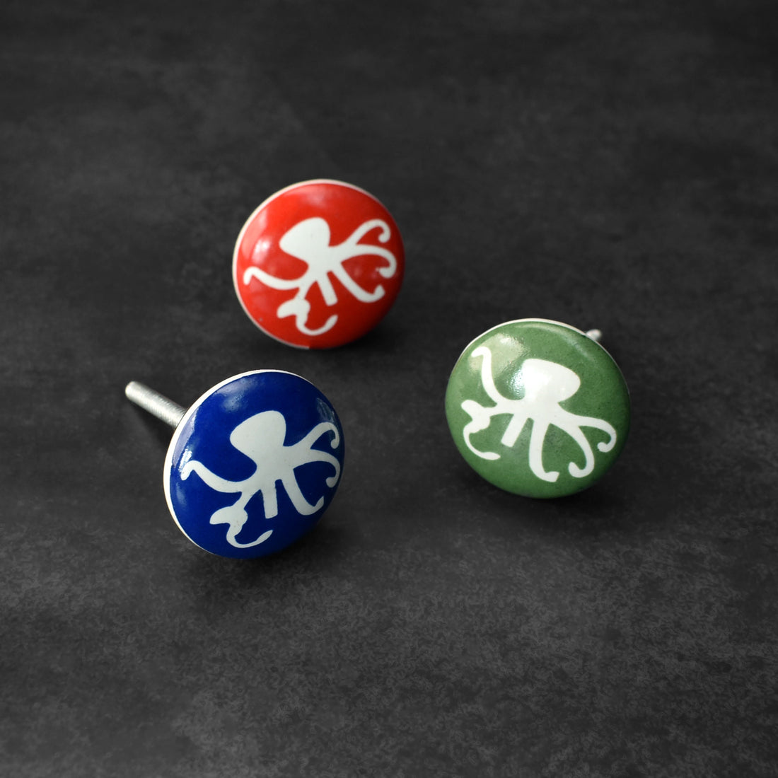 Ceto Octopus Ceramic Cabinet Knob and Pull