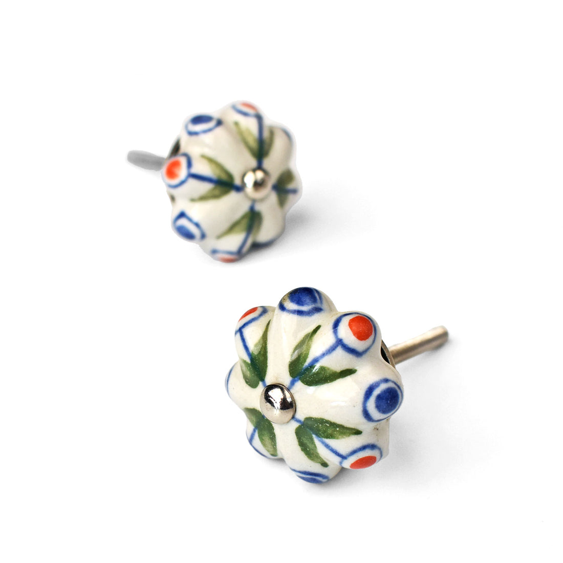 Ithiria Multicolour Flower Ceramic Drawer Knob