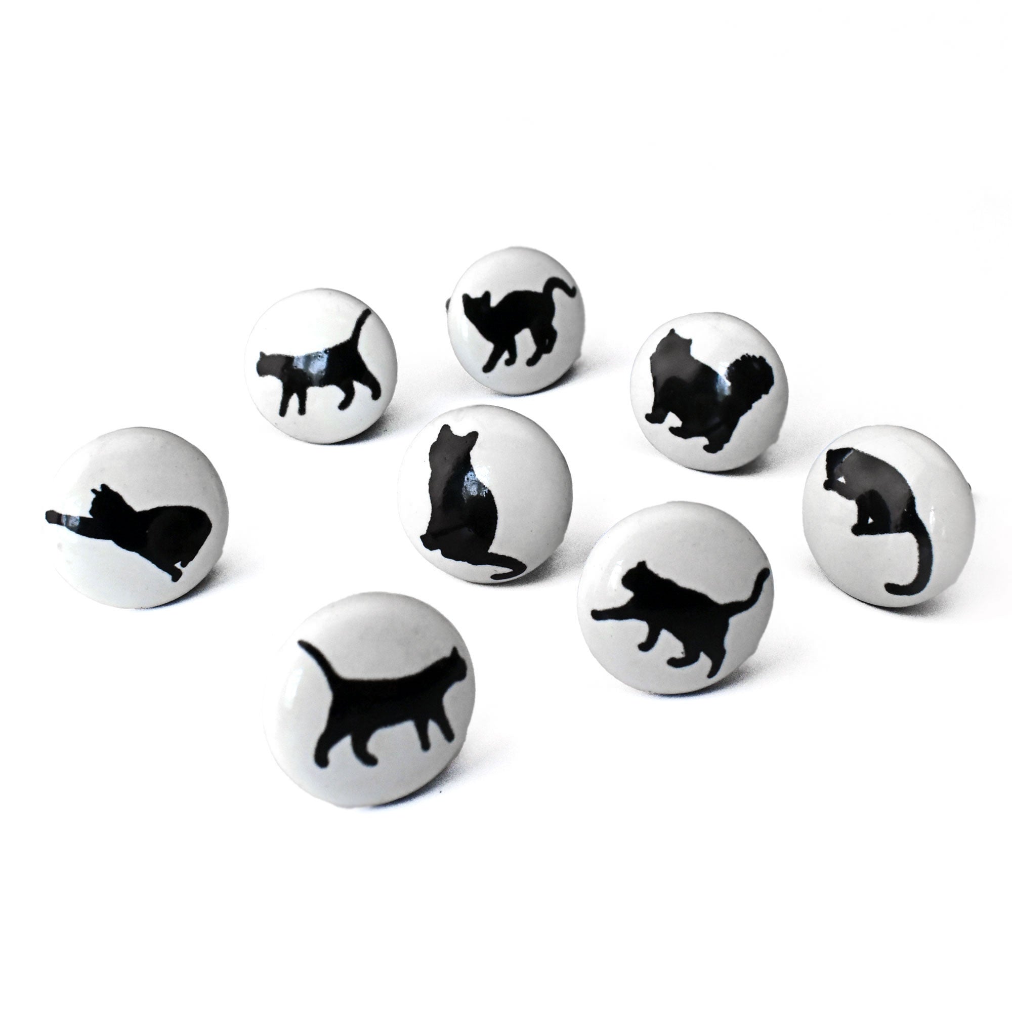 cats ceramic drawer knobs