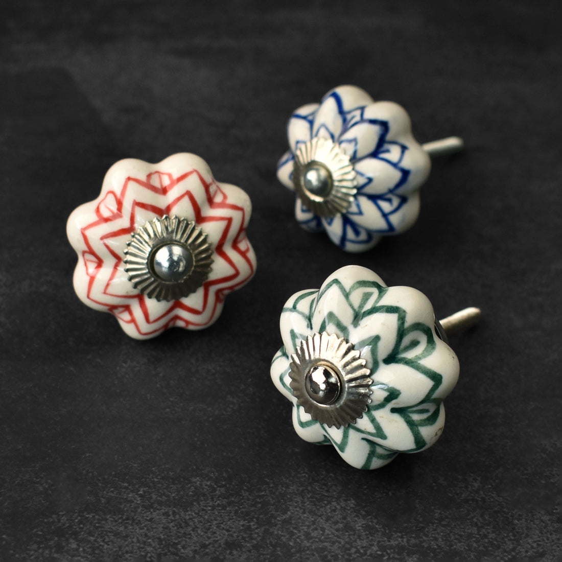 Abhaya Ceramic Kitchen Cupboard Drawer Knob