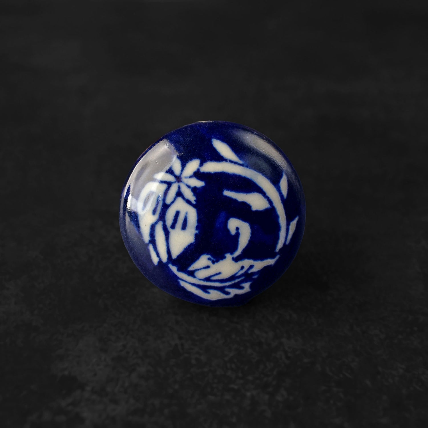 Tawang Blue and White Ceramic Cupboard Door Knob