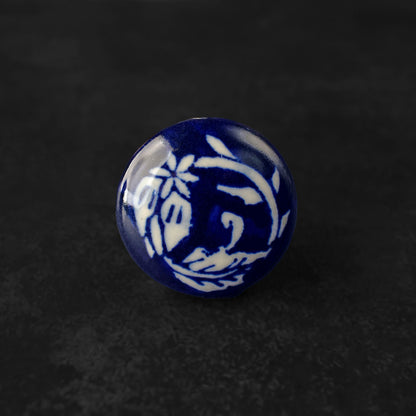 Tawang Blue and White Ceramic Cupboard Door Knob