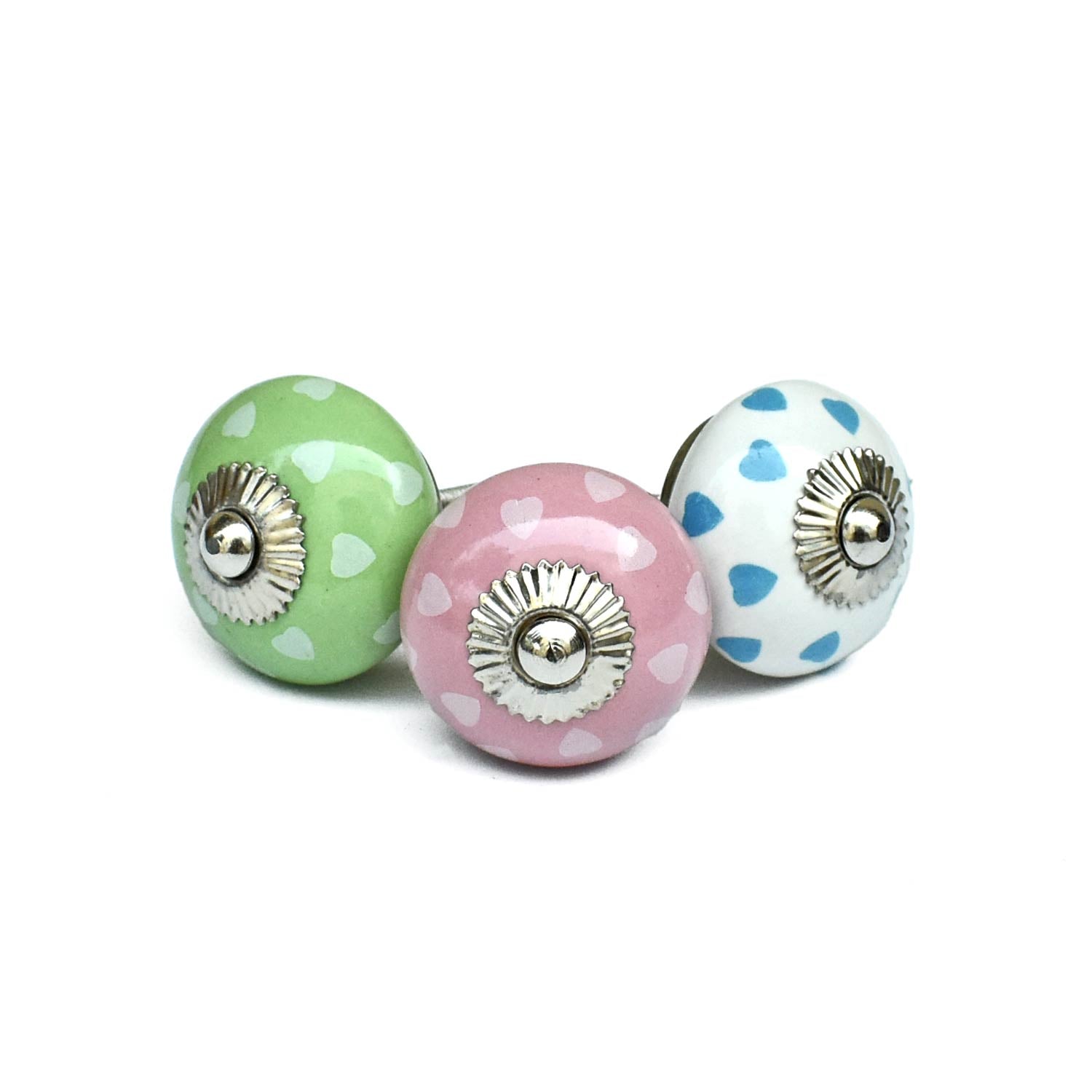 Preston Heart Ceramic Cabinet Dresser Knob