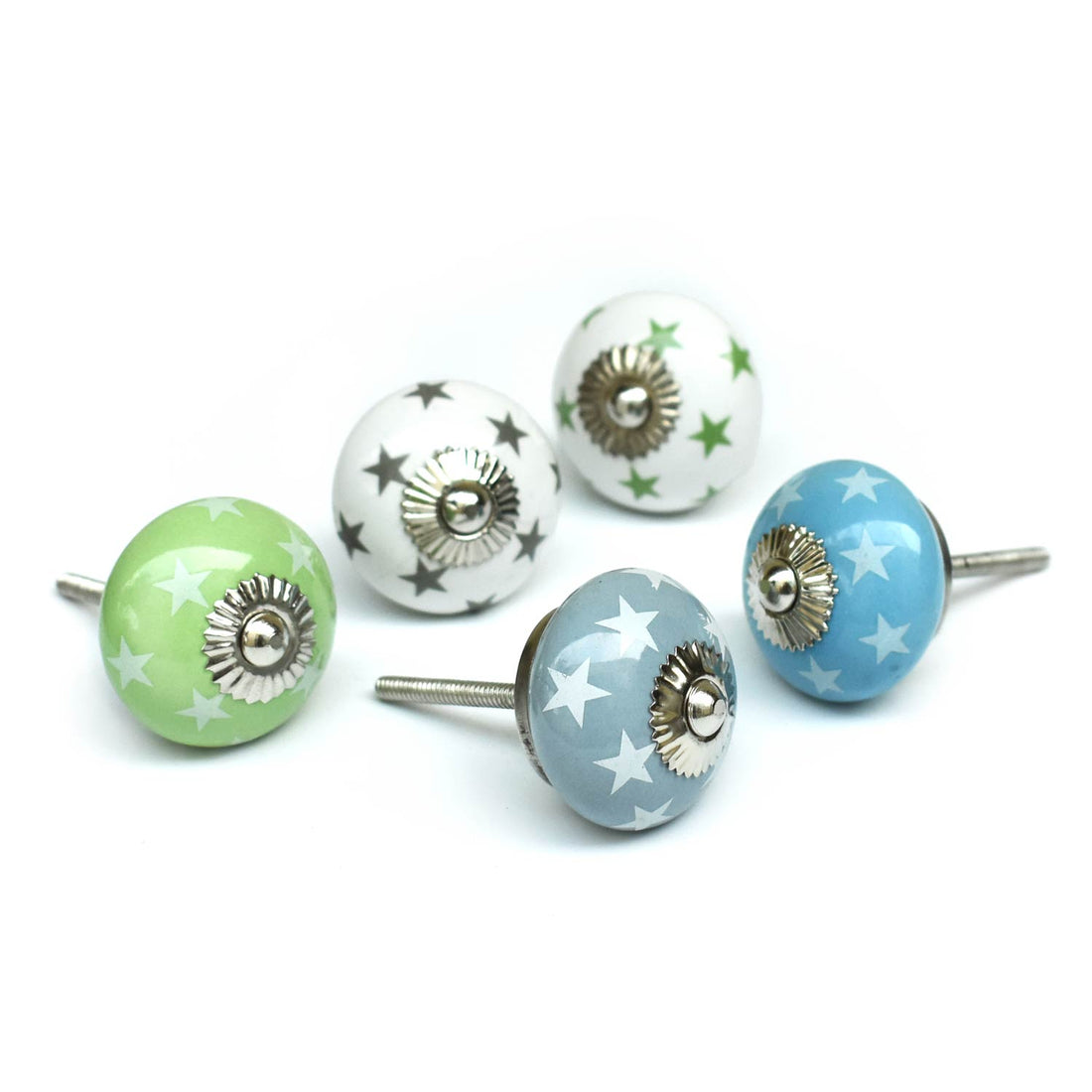 Starry Starry Night Round Ceramic Cabinet Drawer Knob