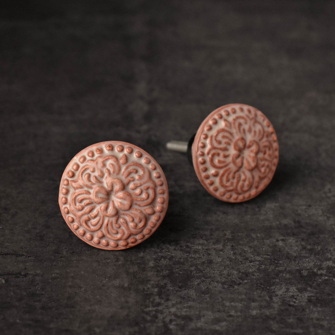 pink kitchen cabinet ceramic knob