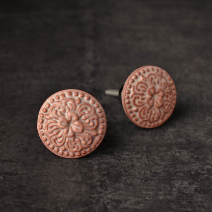 pink kitchen cabinet ceramic knob