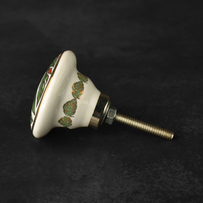 Cyrene Gold Bird Ceramic Cabinet Drawer Knob and Pull