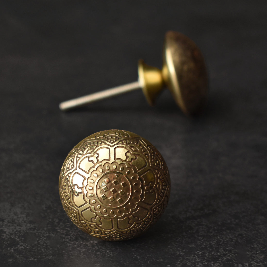 Michelangelo Brass Cabinet Drawer Knob