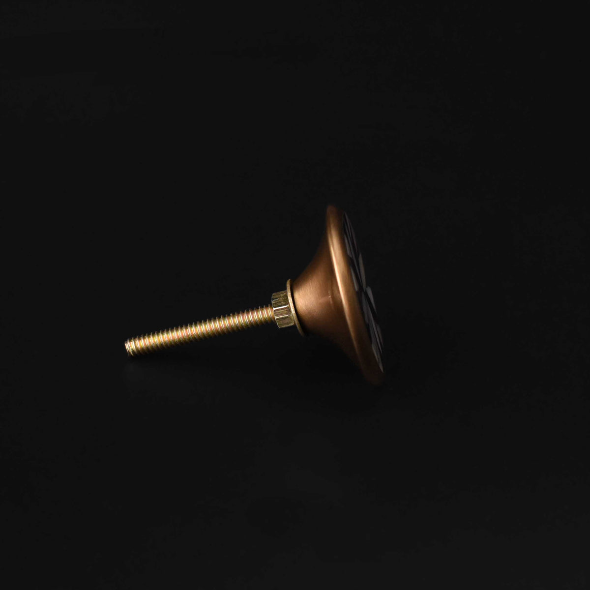 Ulyana Brass Flower Mother Of Pearl Cabinet Wardrobe Knob