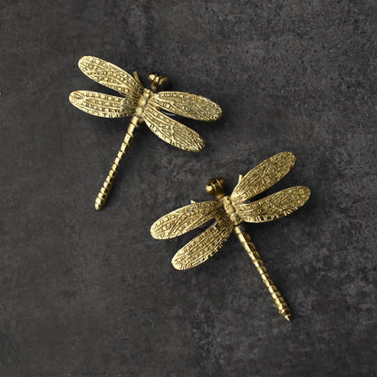 brass dragonfly knob