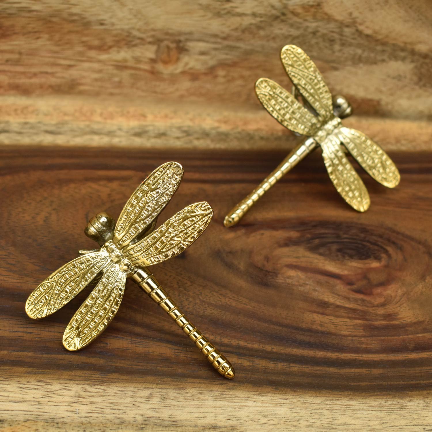 brass dragonfly cabinet drawer knob