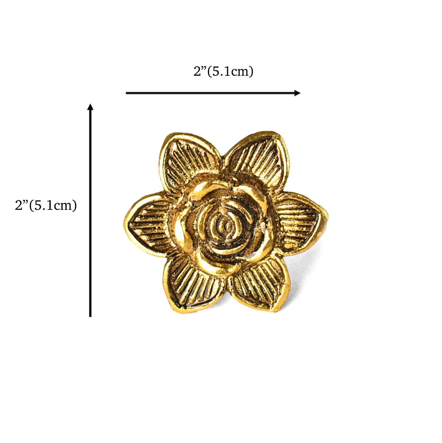 gold flower knobs