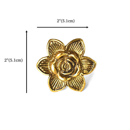 gold flower knobs