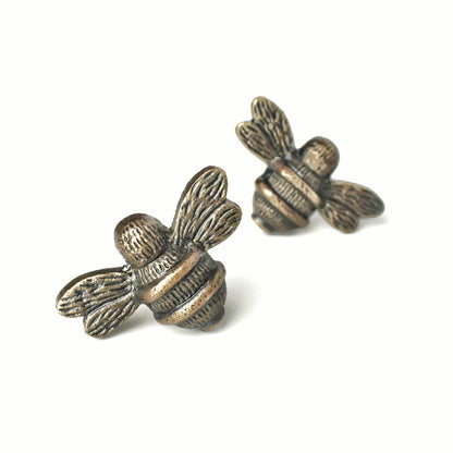 antique brass bee knob