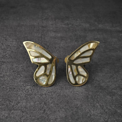 Meadow Brass Butterfly Wings Cupboard Drawer Handle Knob