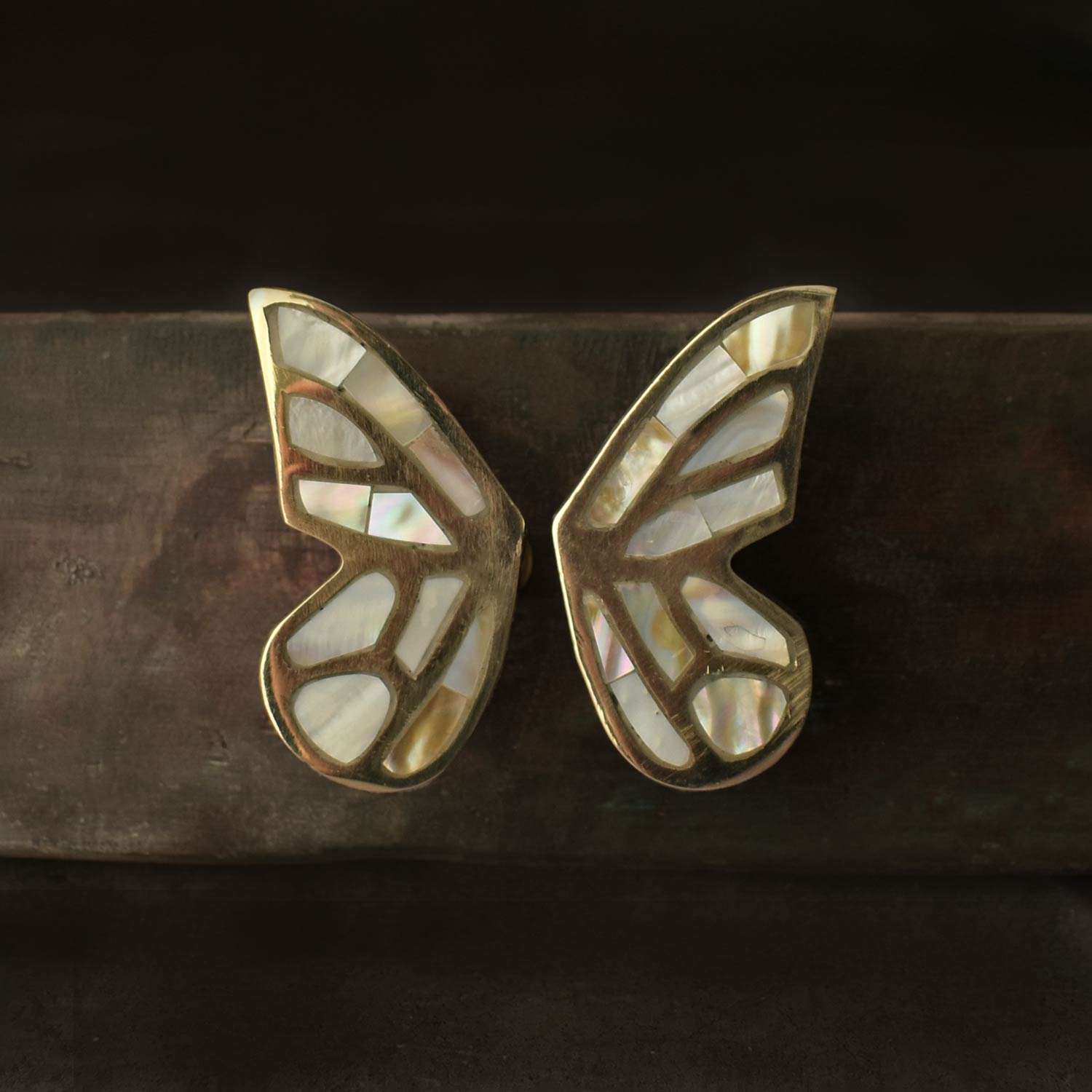 mother of pearl butterfly cabinet drawer handle
