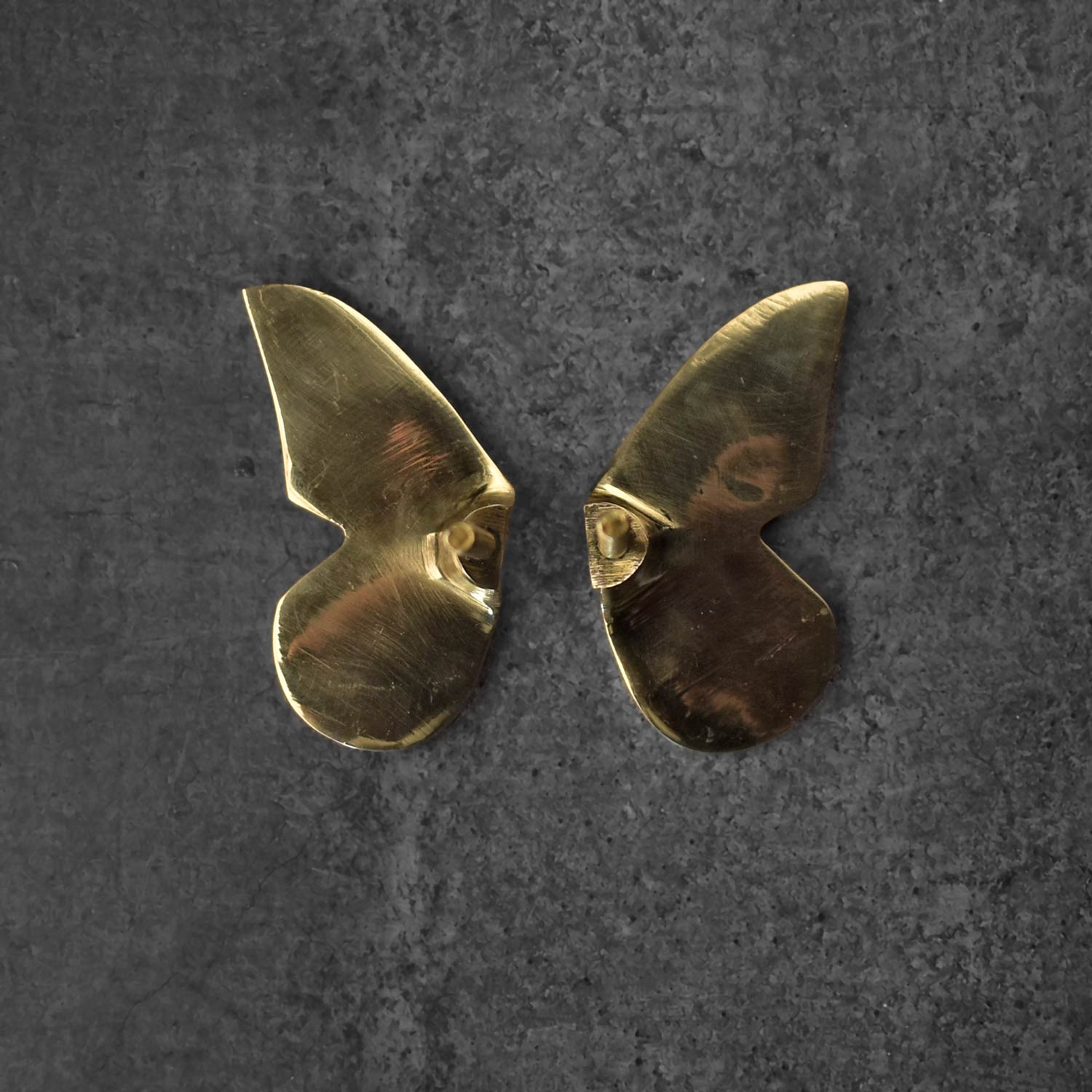 Meadow Brass Butterfly Wings Cupboard Drawer Handle Knob