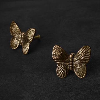 metal butterfly cabinet knob