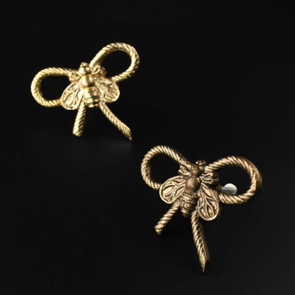 Vespae Gold Bee Cabinet Drawer Knob Pull