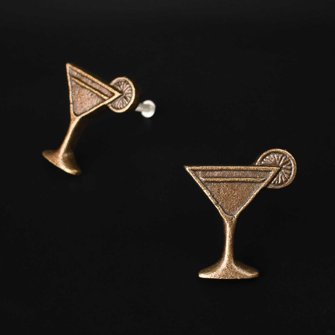 Zest Martini Glass Bar Cabinet Knob Pull