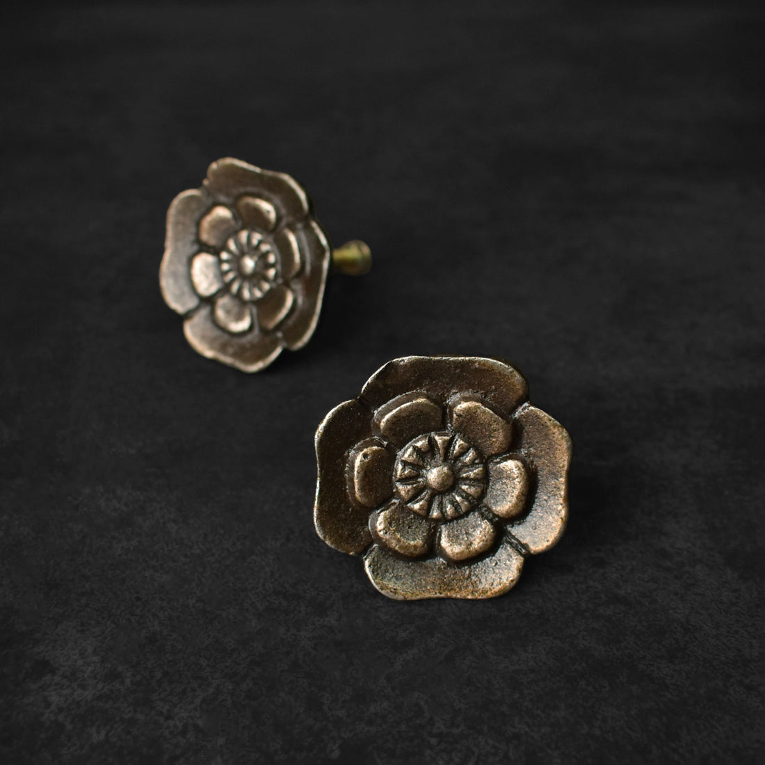 Monet Floral Metal Cabinet Drawer Knob