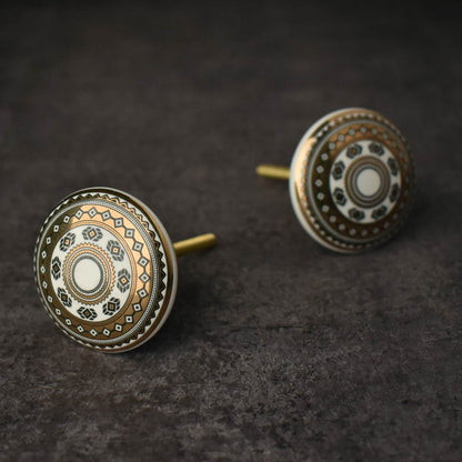 Gold Ceramic Knobs